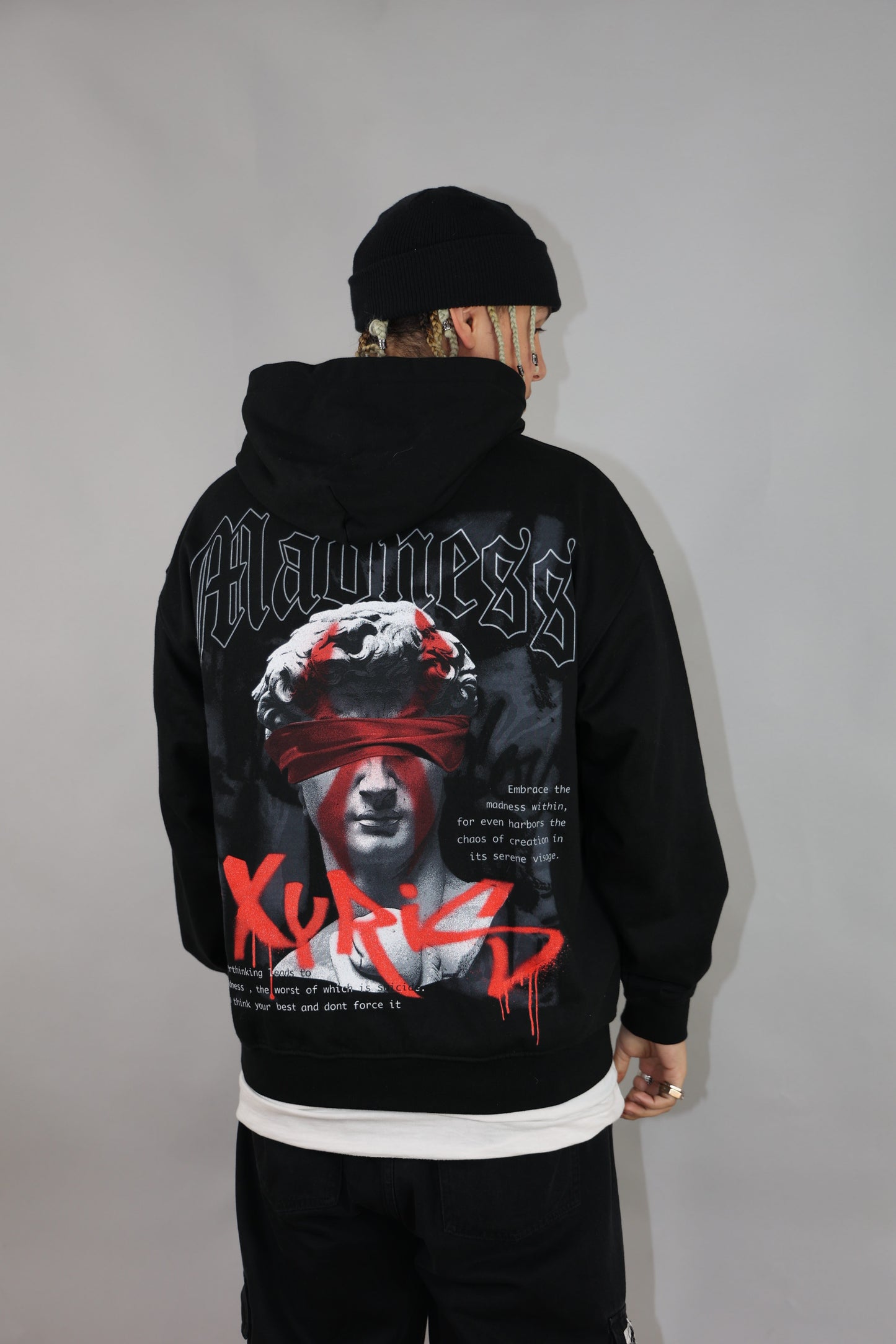 No-Sight Black David Hoodie (Black)