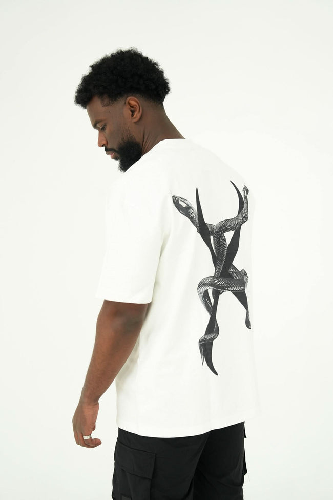 Dual Serpent (White) - Xyris Clothing
